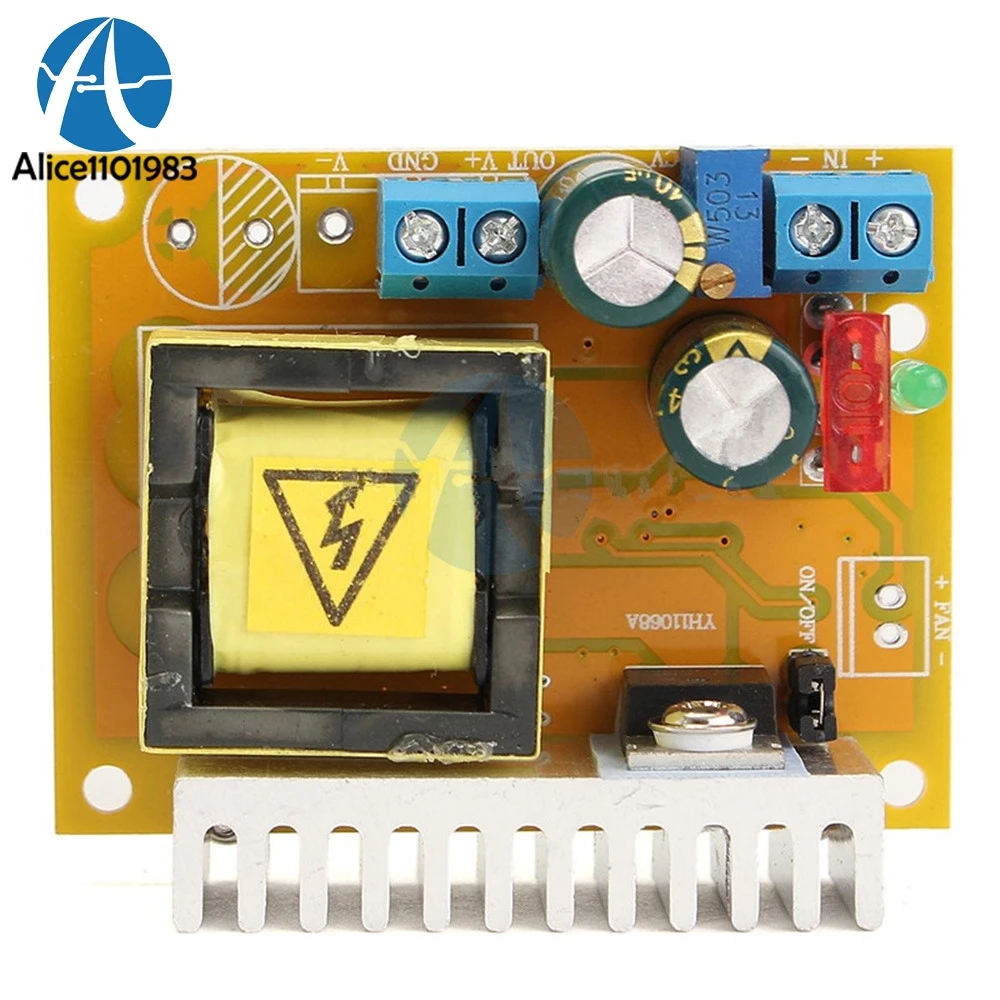 40 Вт DC-DC неизолированная повышающая плата преобразователь высокого напряжения Модуль ZVS защита от перегрузки по току от 8~ 32 В до 45~ 390 в