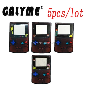 

5pcs/lot New Arrival Clear Black-Orange Color Replacement Housing Shell Case Fit For GamboyColor Console Boy Color Console