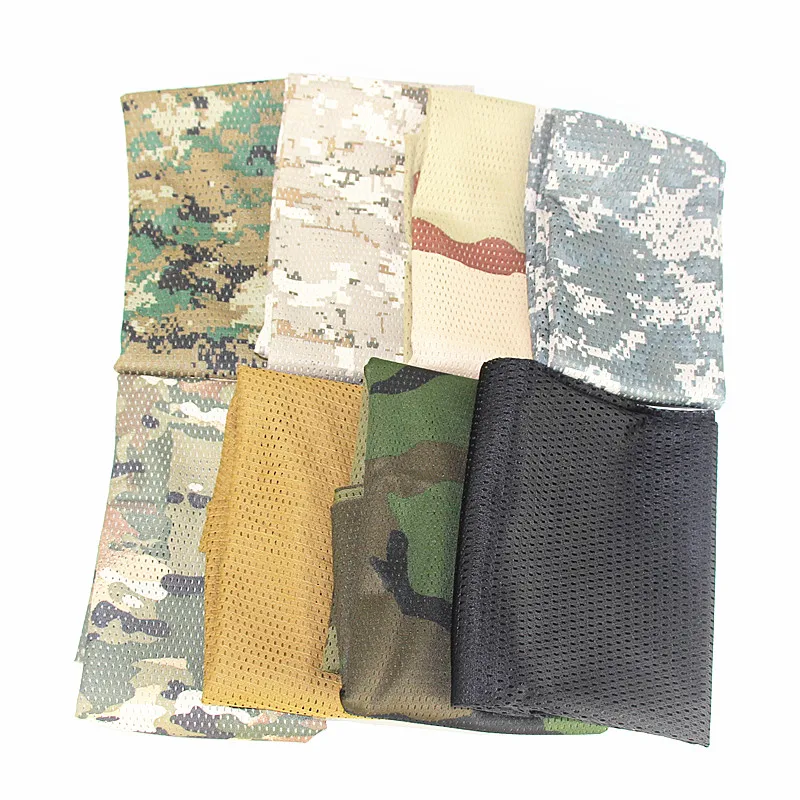 

Tactical Camouflage Mesh Mask Military Windproof Anti-dust Hunting Airsoft Army Scarf Mesh Outdoor Cycling Breathable Scarves