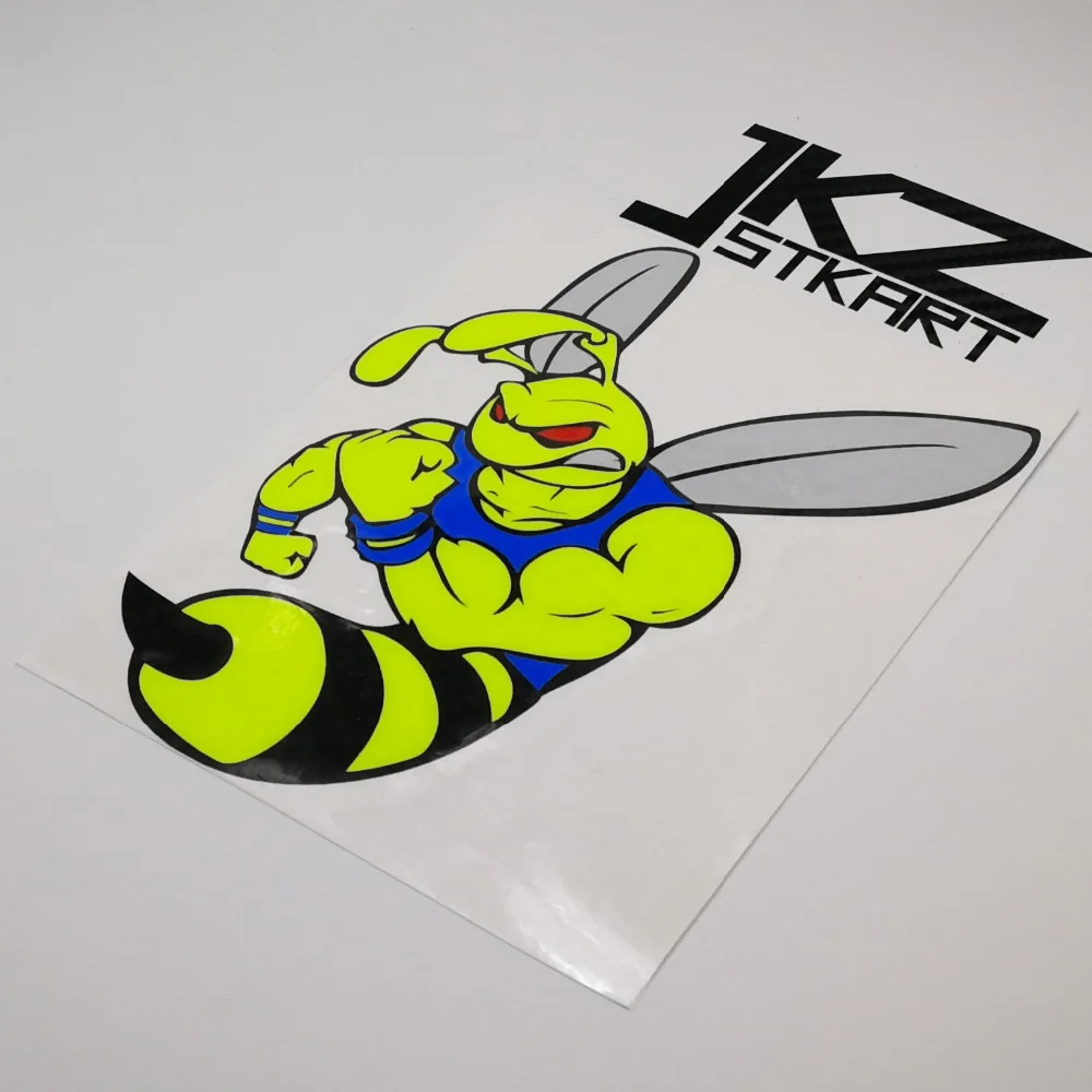 JKZ STKART мультфильм бодибилдер супер пчела виниловые высечки наклейки вездеходный