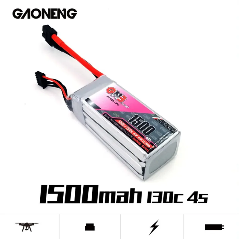 Быстрая зарядка Gaoneng 1500 мАч 4S1P 14 8 в 130C/260C литий полимерный аккумулятор XT60 вилка 250