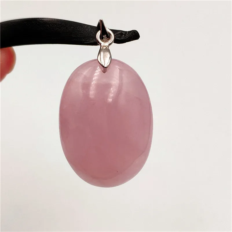 

Necklace Pendant Natural Rose Quartz Crystal For Women Men Anniversary Party Gifts 30x21x12mm Gemstone Water Drop Pink Pendants