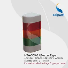 6 Вт встроенный зуммер Тип светодиодный светильник трехслойный Предупреждение ющий свет LTA-509-3J