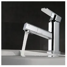 Новинка Дизайн Высокое качество Сплошной Латунный однорычажный смеситель для мойки «гусиная шея» кран раскладная Кухня кран