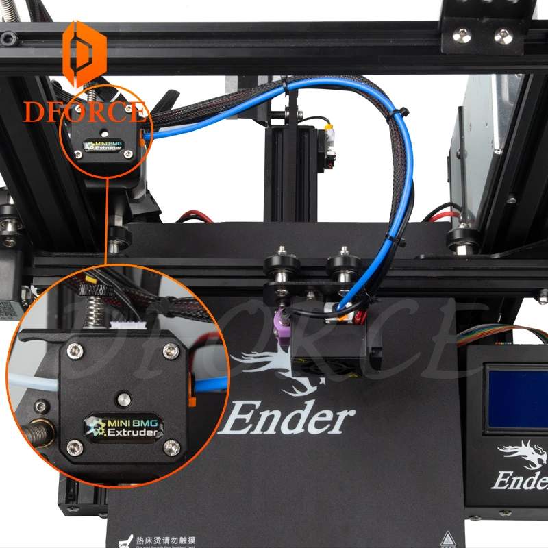 DFORCE мини двойной привод bowden экструдер BMG Bowden для ender3 cr 10 Anet tevo 3D принтер|Детали и
