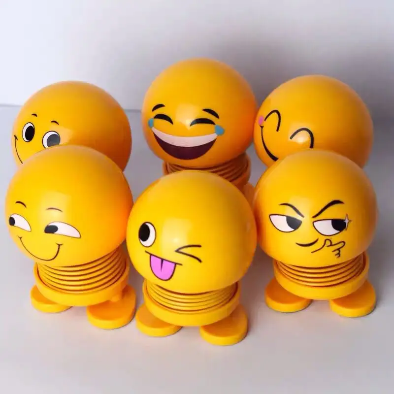 

Tik tok Shaking Head Dolls Emoji Figures Creative Car Ornaments Funny Antistress Adult Toys Cool Emoji Car Decoration Diy Toy