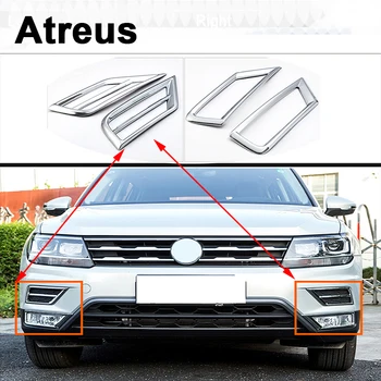 

Atreus Car Accessories Front Grill Fog Lights Lamps Stickers For Volkswagen VW Tiguan 2 MK2 2016 VW Tiguan 2017 2018 Covers