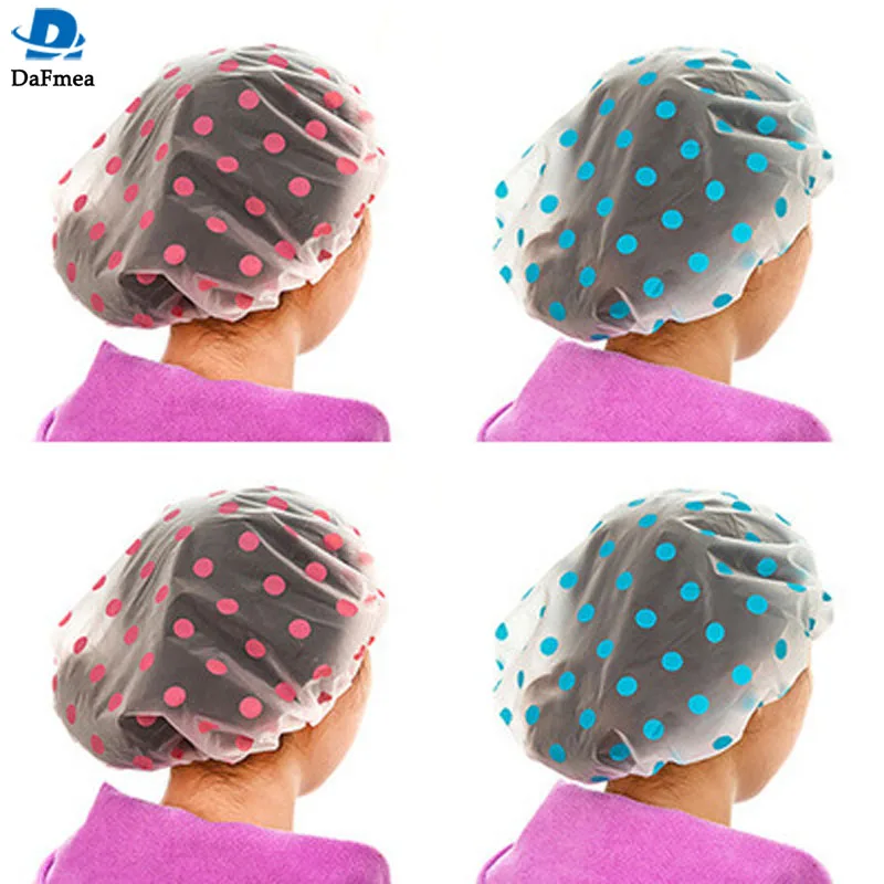 

1PC Colorful Dot Waterproof Shower Cap Thicken EVA Bath Hat Bathing Cap for Women