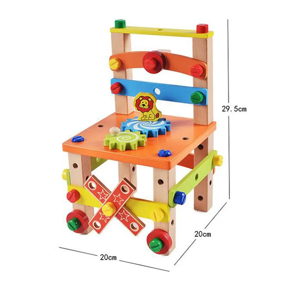 Многофункциональный инструмент для сборки детские головоломки деревянные строительные блоки