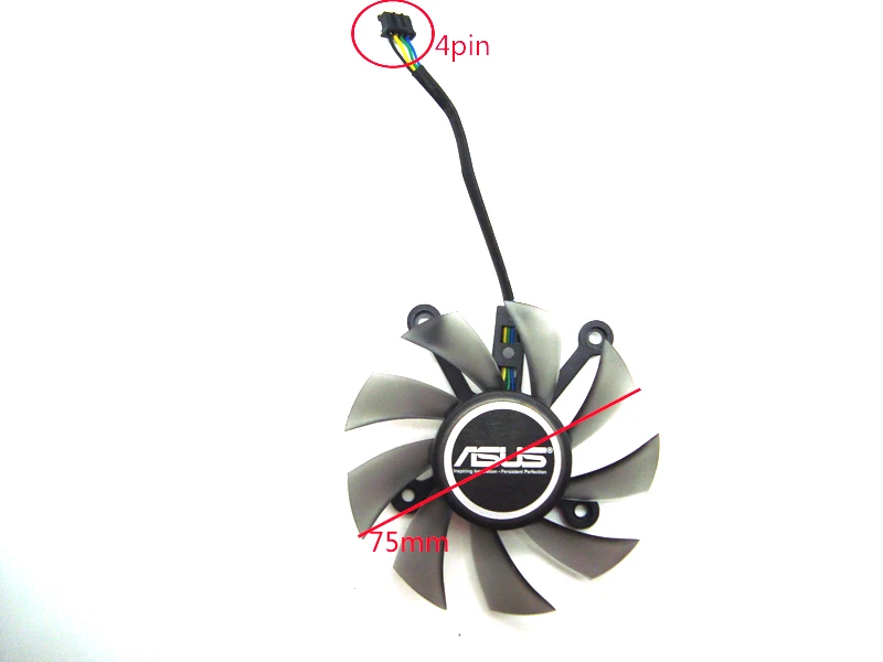 Бесплатная доставка 1 SET FD8015U12S/FD7010H12S 12В ASUS GTX560ti независимый игровой вентилятор