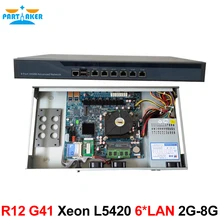Intel Quad Core Xeon L5420 Firewall Security Appliance Ros Router with 6 Intel 82583V Gigabit Ethernet