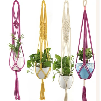 

new arrival colorful plant macrame plant hanger pot hanger flower hanger