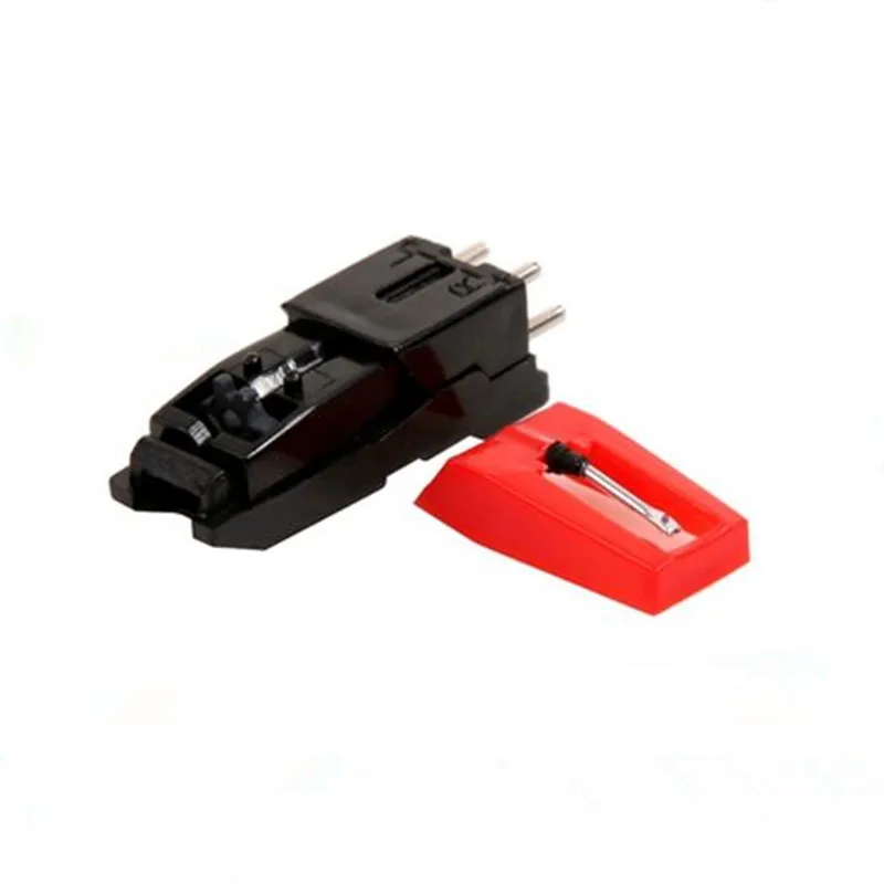 Phonograph turntable Record Player Red Stylus Ceramic phonograph player Audio Gramophone Accessories 2 Pcs