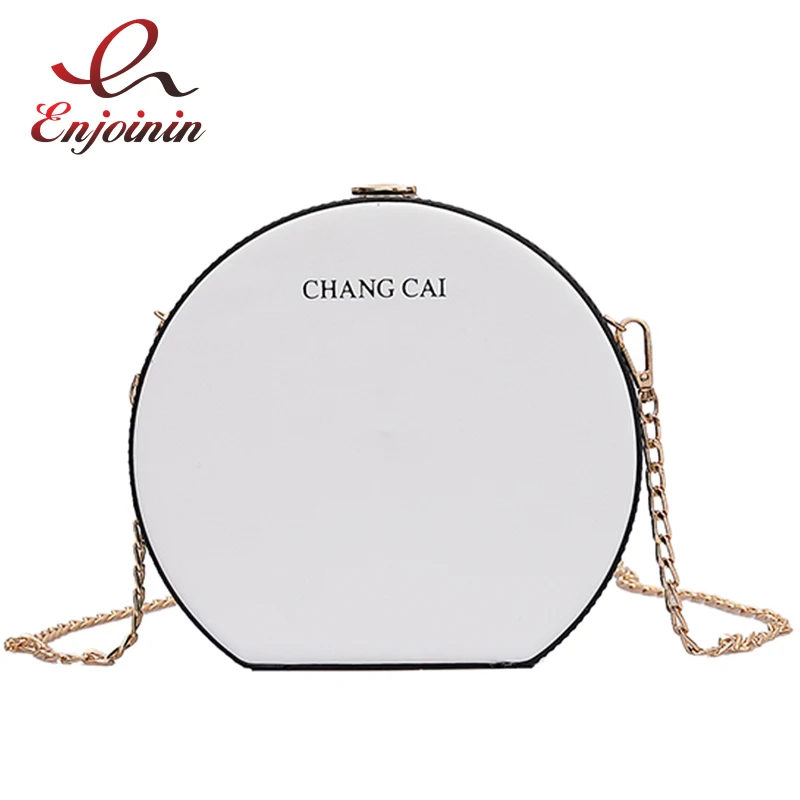 

Round Design Box Stitching Color Buckle Ladies Daily Clutch Mini Chain Purse Crossbody Bag Shoulder Bag For Women Bolsa Handbag