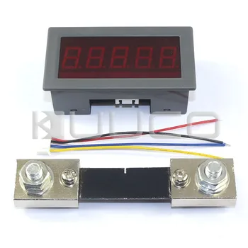

Digital Tester +/- 0 ~ 100A Digital Ammeter High Accuracy Ampere Meter 0.56" Red Led Display Panel Meter + Resistive Shunt