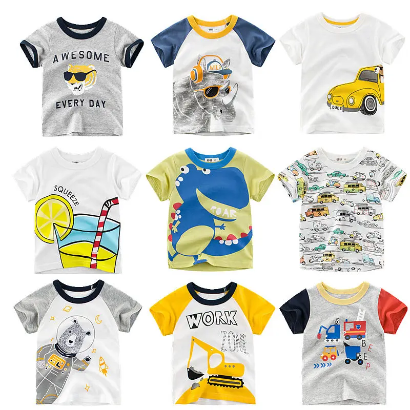 CALOFE/футболка для мальчиков с мультяшным принтом летние футболки для мальчиков младенцев, девочек с изображением тигра хлопковые топы с надписями для малышей