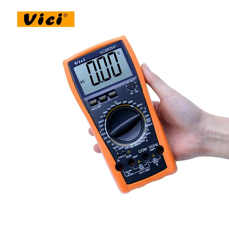 Цифровой мультиметр VICI VC9805A + измеритель температуры индуктивности емкости