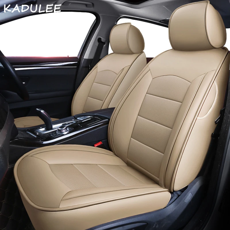 

KADULEE custom real leather car seat cover for kia ceed 2017 cerato k3 sportage 3 rio 4 soul sorento spectra k2 k5 car seats