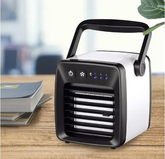 Портативный мини-вентилятор, персональный охладитель воздуха, портативный кондиционер, охлаждающий увлажнитель воздуха, очиститель, офисный вентилятор