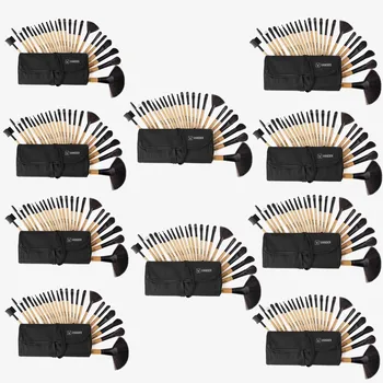

Wholesale 10lots 24Pcs Set Pro Makeup Brush Foundation Facial Powder Blusher Cosmetic Make Up Brushes Tools Pincel Maquiagem