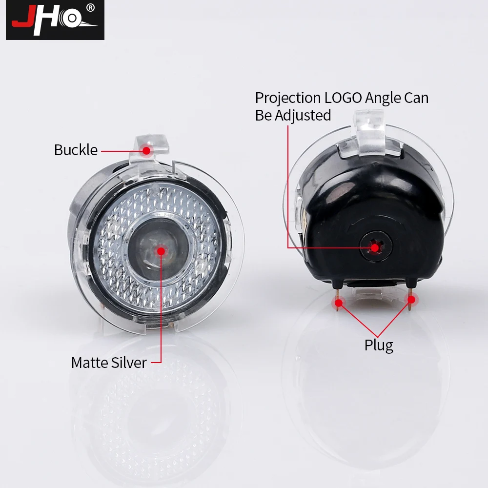  JHO 2x Car Door Ghost Shadow LED Logo Projector For Ford Explorer 2012-2018 EVEREST 15-17 Focus Mon - 32911818554