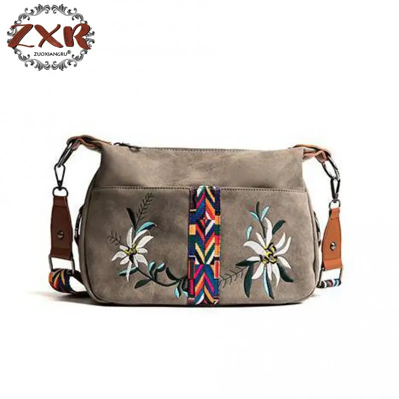 

New Fashion Floral Embroidery Women Messenger Bag Ladies Crossbody Bags Handbags Women Famous Brand Bolsa Feminina