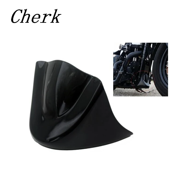 Buy Cherk Gloss Black Plastic Motorcycle Lower Front