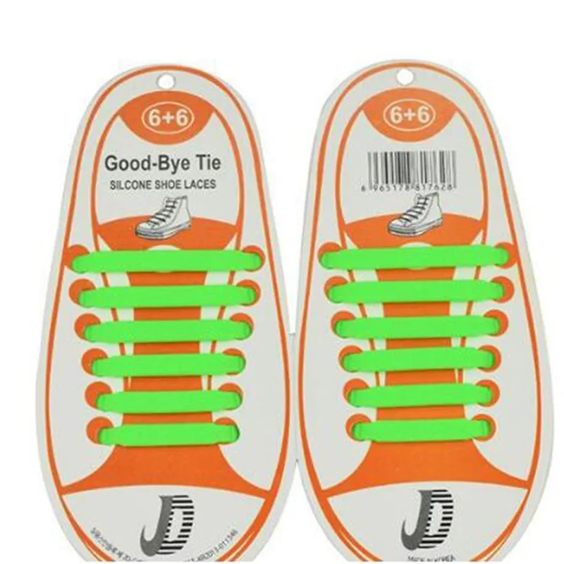 

12Pcs/Set Unisex Kids Elastic No Tie Shoelaces Silicone Athletic Running Shoe Lace All Sneakers 10 Colors Free Shipping
