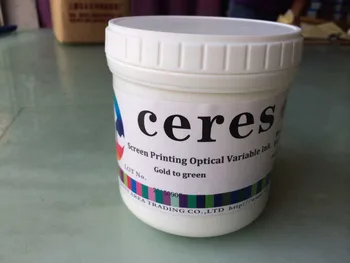 

1 kg Hot Sale Screen Printing Optical Variable Ink F6 Gold to green
