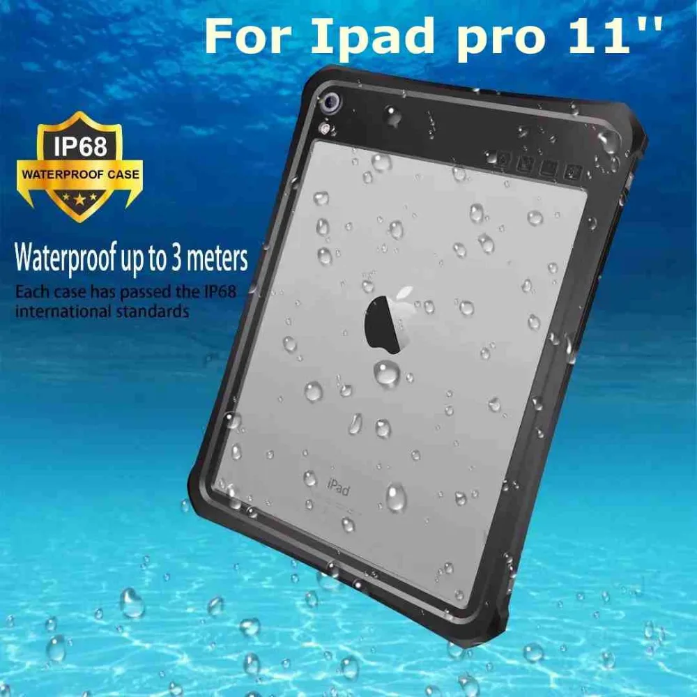 

For iPad Pro 11 inch New Waterproof Case Cover Swiming Diving skiing Outdoor Sport 360 Protective Case for iPad Pro 11''