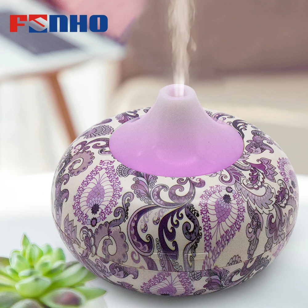 

FUNHO 300ml Aroma Essential Oil Diffuser Ultrasonic Air Humidifier Mist Maker 7 Color Changing LED Lights for Home 80003-A
