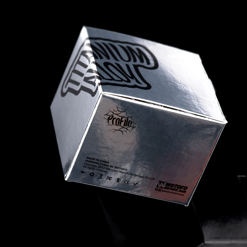 Original Wotofo Profile RDA 24mm rebuildable dripping atomizer with Mesh Style Coil regularsquonk pin juice taster RDA  (24)