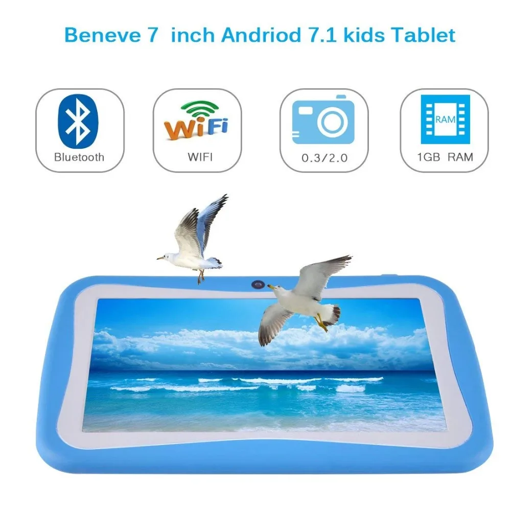 7.1 inch tablet PC screen Android 7.0 Dual Camera 1024*600 IPS 1GB 8GB wifi Bluetooth tablets