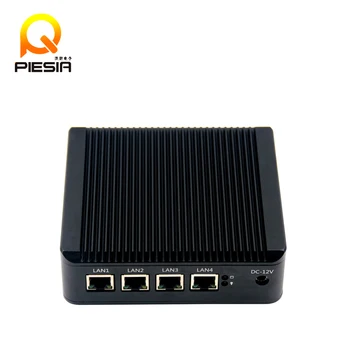 

4 LAN fanless industrial mini nano computer pc with Intel baytrail J1900 processor support DDR3 SODIMM 204 Socket ram slot