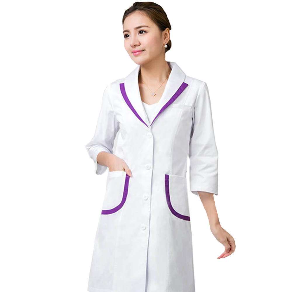 Медицинская одежда лаборатории больницы пальто в Корейском стиле Для Женщин больницы Спецодежда медицинская скраб Одежда форменная дышащая женская Рабочая одежда Блузки медицинская одежда
