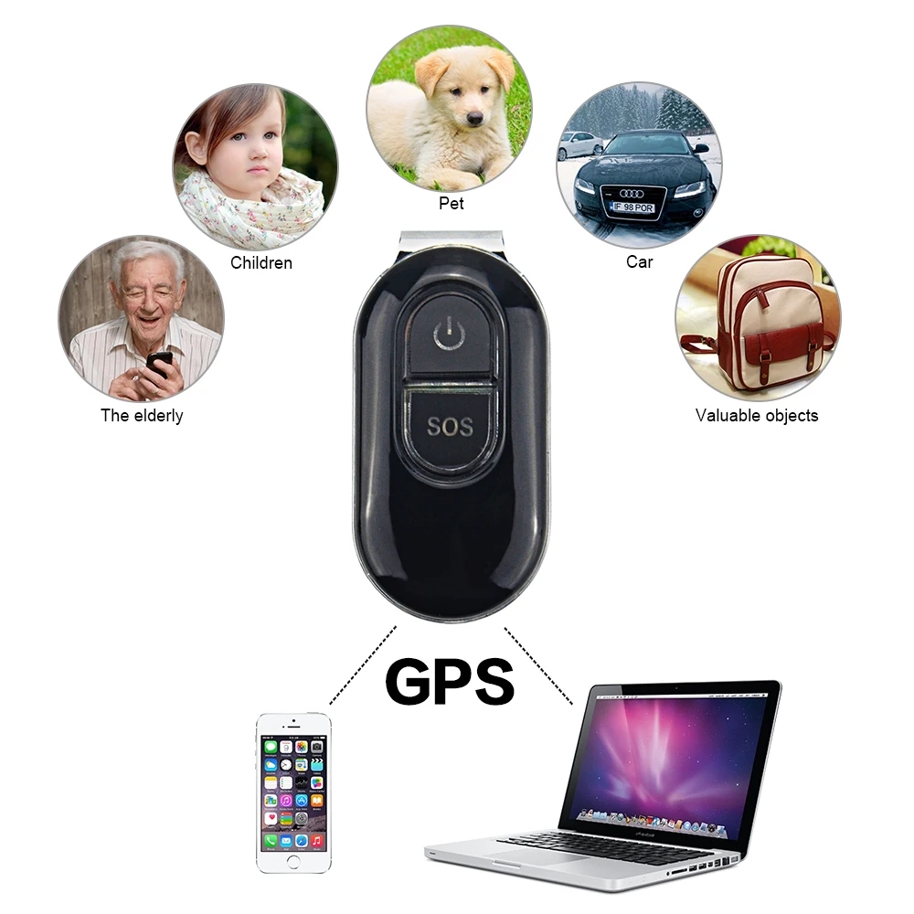 Lk106 GSM/GPRS gps отслеживающее устройство с ремнем клик для домашнего питомца собаки кошки персональный монитор любые удаленные цели Google карта на мобильном телефоне