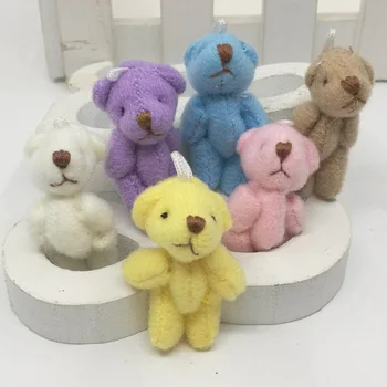 

Mini Soft Traditional Teddy Bear 3.5cm Party Bags/Gift/Wedding Favor/Baby Shower 7color
