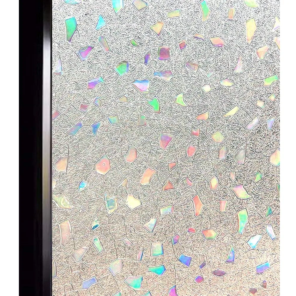 

Funlife 30/45/60x200cm 3D Privacy Decorative Window Film Static Cling Glass Film No Glue Anti-UV Window Sticker Home And Office