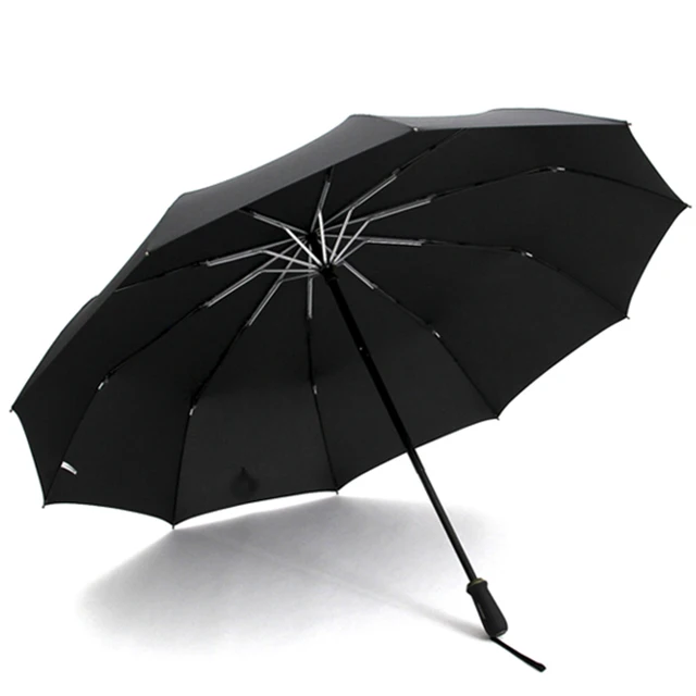 Lotosblume Large 125cm Folding Umbrella Men Women Business Style 10K Windproof Brand Big Rain