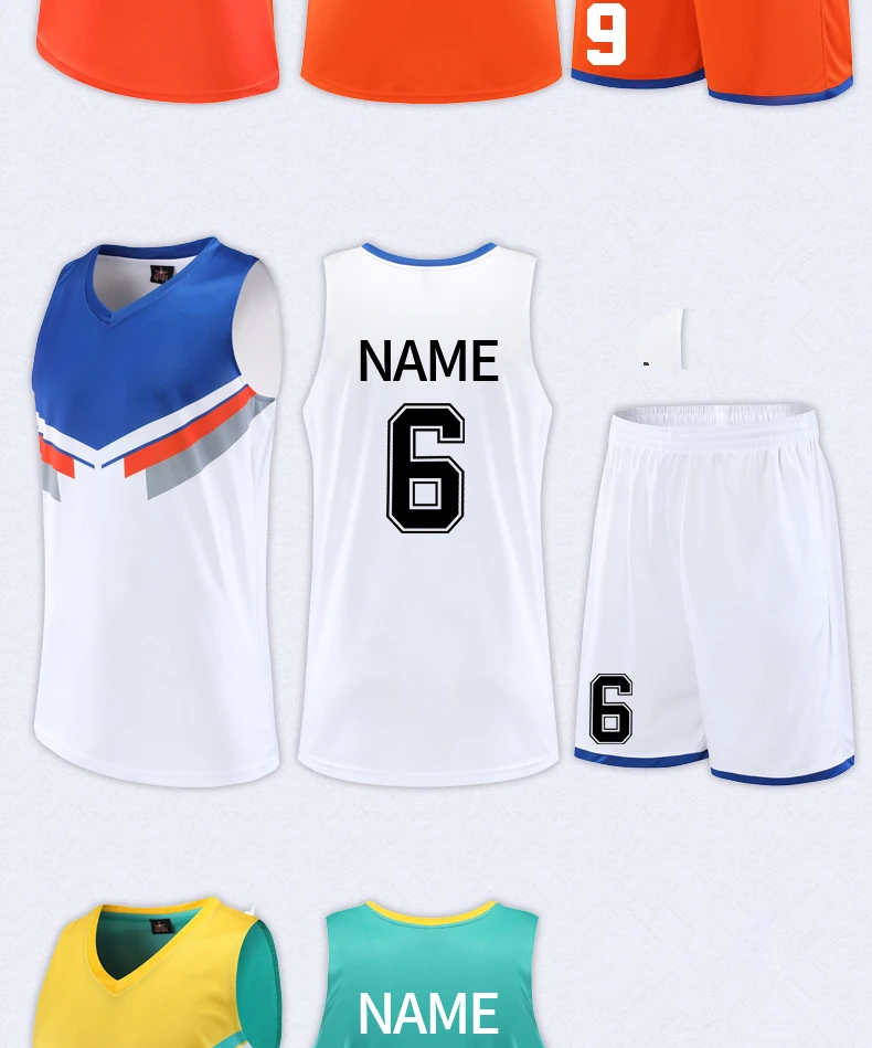 Новое поступление, мужской женский баскетбольный тренировочный Комплект Джерси, карманный спортивный комплект, индивидуальный Молодежный баскетбольный костюм Джерси