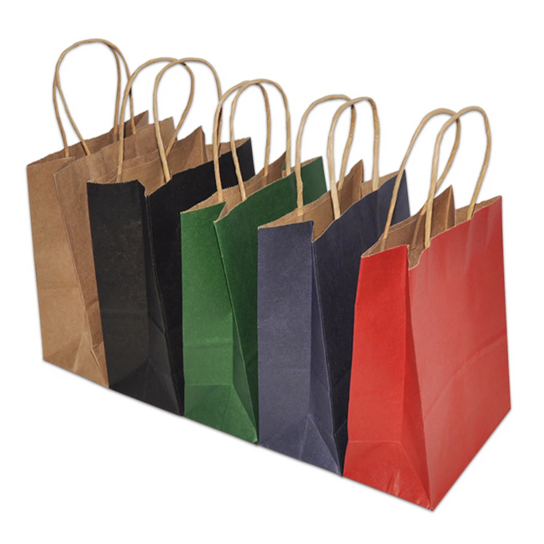 Clothing green paper bag portable paper bag shopping recyclable bag
