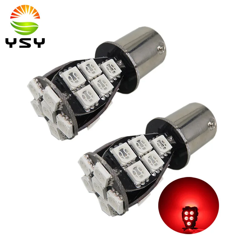 20PCS Red LED Bulb 1156 7506 1003 1141 BA15S 5050 21SMD Backup Tail
