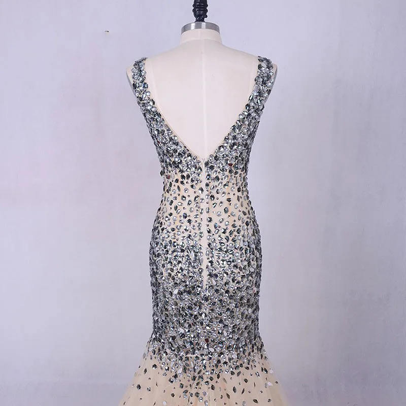 LORIE-Luxury-Evening-Dresses-for-Women-Bling-Bling-Elegant-Prom-Gown-O-Neck-Beading-Rhinestones-Mermaid (2)