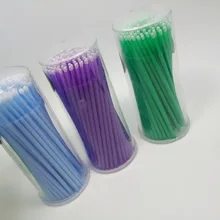 200 шт, микро одноразовый тампон, кисть для ресниц, ватный тампон для макияжа, высокое качество