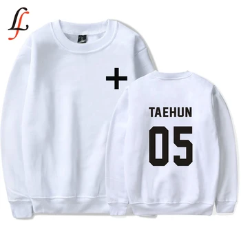 

TXT letters k pop casual Capless Sweatshirt Women Hip Hop Fashion High Quality Women Hoodies And Sweatshirts Famous Kpop Clothe