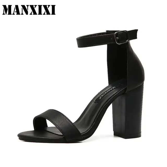Hauts Sandales Toe Rétro Talon Rome Carré Peep Talons Femmes UqGLzVSMp