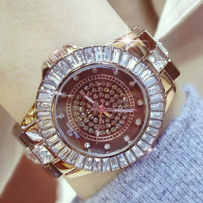 

Watch Women Luxury Brand Diamond Watch Reloj Mujer Marcas Famosas De Lujo 2019 Hot Sale Ladies Watch Montre Femme Zegarek Damski