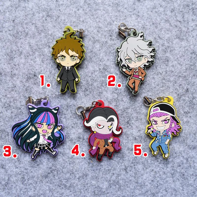 Резиновый брелок Danganronpa Trigger Happy Havoc Anime 3 The End of Hinata Hajime Mioda Ibuki Nagito Souda Gandamu|japanese anime| |