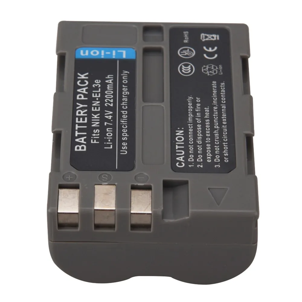 Аккумулятор для камеры 2200mAhEN EL3E ENEL3E + зарядное устройство Nikon D90 D80 D300 D300s D700 D200 D70 D50