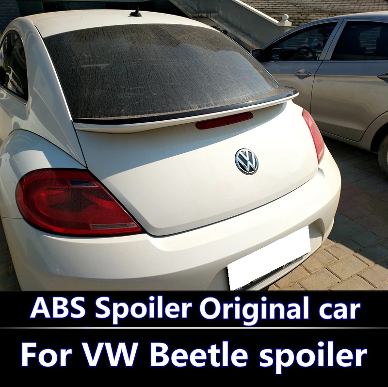

For VW Beetle 2013-2018 Spoiler High Quality ABS Material Car Rear Wing Primer Color Rear Spoiler For Volkswagen Beetle Spoiler